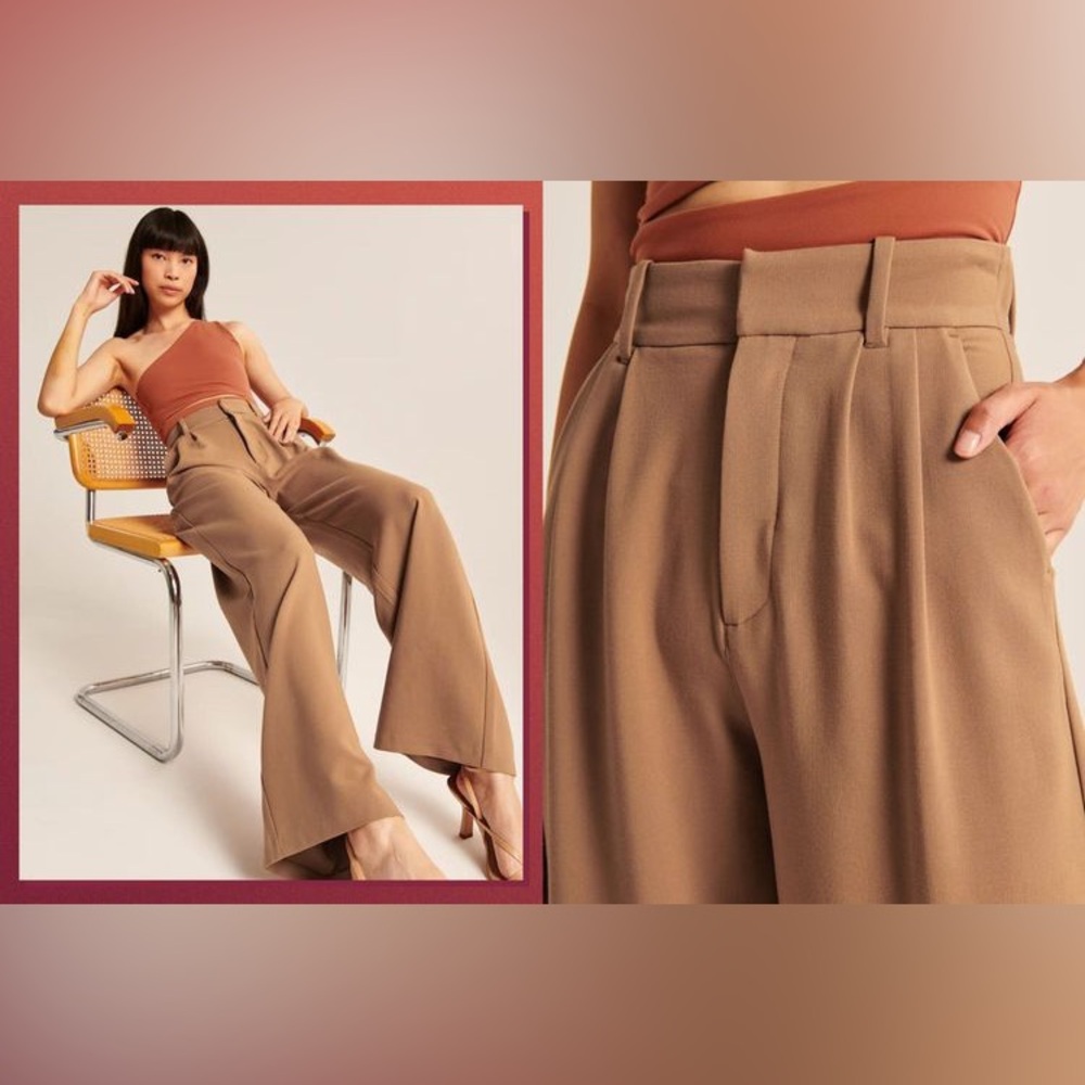 Abercrombie Tailored Wide Leg Pant